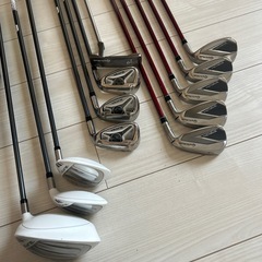 レディースゴルフセット！
1回使用のみの美品！DESCENTEキャディケース＋レディースクラブセットの画像