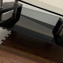 【11/9まで
❣️】ガラステーブル　105×59×41.5 の画像