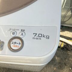 7.0kg 洗濯機 シャープ（SHARP）2016年製 ES-GE7A 配送設置費用込み メンテナンス整備済み♬の画像