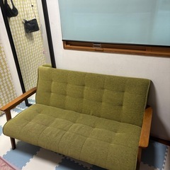 木目調
2人掛けソファー の画像
