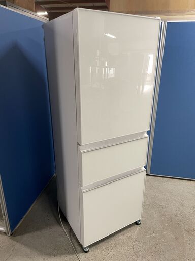 【美品】MITSUBISHI 3ドア冷蔵庫 MR-CG33E-W 2019年製 通電確認済み クリスタルドア 330L 早い者勝ち 引取歓迎 配送OK