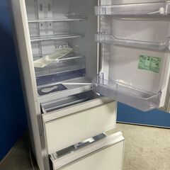 【美品】MITSUBISHI 3ドア冷蔵庫 MR-CG33E-W 2019年製 通電確認済み クリスタルドア 330L 早い者勝ち 引取歓迎 配送OKの画像