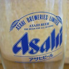☆未使用品 Asahi ビアグラス ビールグラス 6個セット 口径6.0cm 高さ18.7cm アサヒビール ピルスナー ゴブレット 酒器 札幌市 豊平区 平岸店の画像