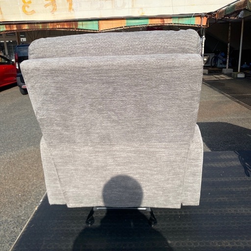 グレーのリクライニングソファ　ゆりかご　ロッキングチェア グレーのリクライニングソファ ゆりかご ロッキングチェア