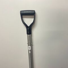 J7P2387 カチ割り スコップ アルミ製 伸縮式 持ち手 柄 全長 96cm 角スコ 雪かき 除雪 作業 農業 用具 工具 ガーデン 冬 土木 現状の画像