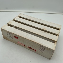 木製ボックス 収納 フルーツショップ風 ウッドトレイの画像