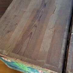 古い茶箱の画像