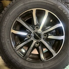 軽バン 軽トラ用 スタッドレス 145/80R12 2023年製 ICE NAVI CARGO ホイールセット エブリイ ハイゼット N-VAN の画像