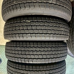 軽バン 軽トラ用 スタッドレス 145/80R12 2023年製 ICE NAVI CARGO ホイールセット エブリイ ハイゼット N-VAN の画像