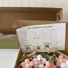 ベビー 蜂🐝とお花🌸デザイン ベッドハンギングラトル の画像