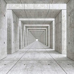 3D壁紙 300㎝(W)×210㎝(H) 打ちっぱなし コンクリート　DIY の画像