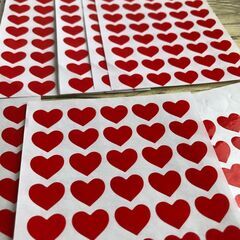 ステッカー　大量　マスキング　ハート　ギフト　デコレーション　大人気　最安値の画像