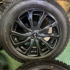 ロッキー ライズ 195/65R16 スタッドレス ダンロップ WM02 ホイールセット 5H100 2020年製の画像