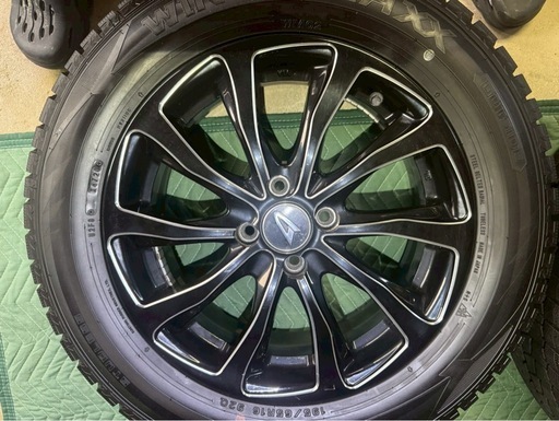 ロッキー ライズ 195/65R16 スタッドレス ダンロップ WM02 ホイールセット 5H100 2020年製
