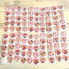 レトロ　ハート　ステッカー　シール　デコレーション　ギフト　可愛い　最安値　大量の画像