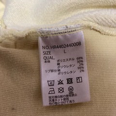 L size裏起毛パーカーの画像