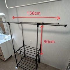 【美品】伸縮物干しラックの画像