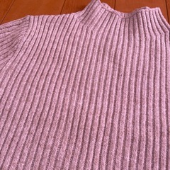 GRL アームウォーマー付きモックネックリブニットトップス[fo1783]の画像