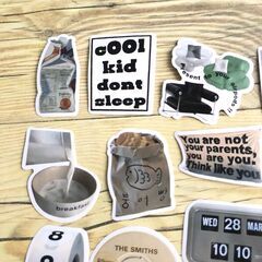 ポップアート ステッカー　手帳　ノート　大人気　最安値　可愛い　シンプル　デコの画像