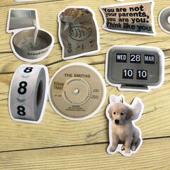 ポップアート ステッカー　手帳　ノート　大人気　最安値　可愛い　シンプル　デコの画像