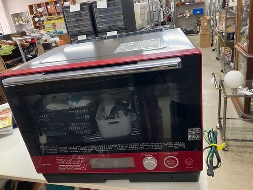 石2511-134 東芝 過熱水蒸気オーブンレンジ ER-JZ5000 2022年製 通電確認済み オーブントレイ・説明書付き 中古