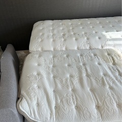 【直接orエリア配送限定】　/ニトリ クイーン跳ね上げ式ベットフレーム　Nスリープマットレス　の画像