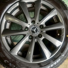 BRIDGESTONE BLIZZAK VRX3 × Team Sparco 16インチ スタッドレスタイヤ＆ホイール 4本セット ベンツ対応／2023年製／美品 の画像