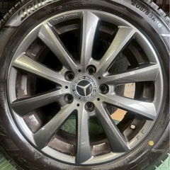 BRIDGESTONE BLIZZAK VRX3 × Team Sparco 16インチ スタッドレスタイヤ＆ホイール 4本セット ベンツ対応／2023年製／美品 の画像