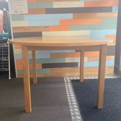 店頭引き渡し 中古 ダイニングテーブル 丸テーブル 木製 幅120cm 無印の画像