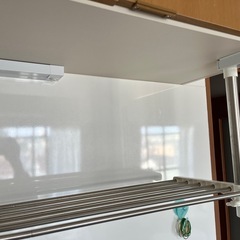 ニトリ　ステンレス吊り下げキッチンラック（1段）の画像