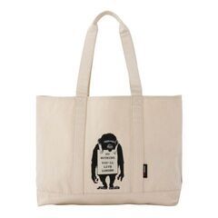 【10%OFF】【Banksy】ベーシックトートバッグ M　bnk-001 モンキー COTTON CANVAS ユニセックス 送料無料の画像