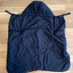 【耳付きフード付き】抱っこ紐ケープ／ベビーカー兼用・フリース裏地　あったか素材の画像