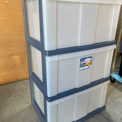 ①　プラチェスト　チェスト　3段　引き出し　整理タンス　収納　衣類の画像