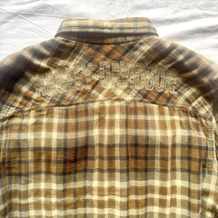 ヴィンテージハーレー 刺繍ネルシャツ Lサイズ相当の画像