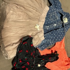 女の子洋服、小物ダンボール一箱（プティマイン、Leeその他ブランド有かっこ）の画像