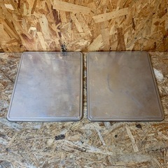 C(7669) 浅型 角バット 2個セット ステンレス 290×335×12㎜ 業務用 厨房用品 飲食店 店舗用の画像