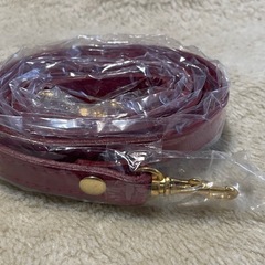 赤 ショルダー ハンドバッグ 2way 合皮レザーの画像