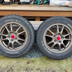 15インチ４本セット　オフロード風　ブロックタイヤの画像