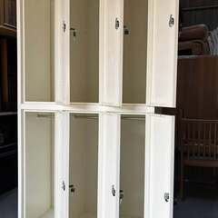 スチールロッカー6人用 鍵付きタイプ（シリンダー錠）幅90cm Usedの画像