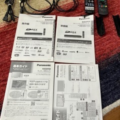 Panasonic プラズマテレビ　ブルーレイレコーダ　2点セット の画像