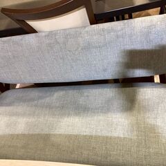 【愛品館 市原店】ニトリ｜リラックスワイド｜ベンチダイニング4点セットの画像