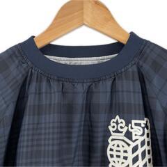 美品 PEARLY GATES パーリーゲイツ ブランドロゴ 秋冬 AW 長袖シャツ ポリエステル ネイビー レディース 40(L) ゴルフウェア【古着】【中古】の画像