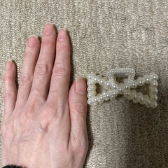 リボンの髪留めの画像