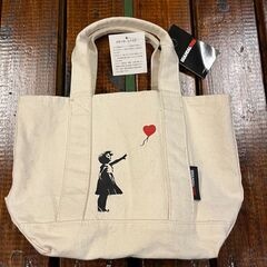 【10%OFF】【Banksy】LUNCH TOTE BAG COTTON CANVAS bnk-002 バルーン ユニセックス 送料無料の画像