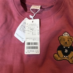 petit main くま刺繍ワンピース 120cm新品の画像