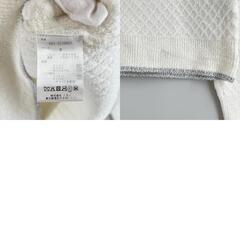 Send Andrews センドアンドリュース ブランドロゴ 秋冬 AW 長袖ニット コットン/ナイロン ホワイト レディース M ゴルフウェア【古着】【中古】の画像