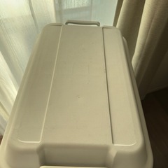 頑丈収納ボックス　大　ホワイトグレー の画像