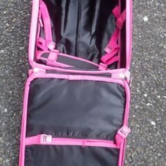 ピンク水玉　ソフトキャリーケース　スーツケース　キャリーバッグ　キャスター付きの画像