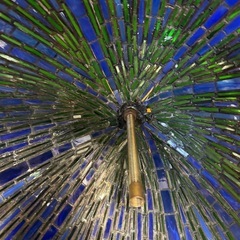 ステンドグラス、ロータスシェード【ジャンク】の画像