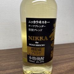 未開栓★ アサヒビール ニッカウイスキー 麦焼酎 700mlの画像